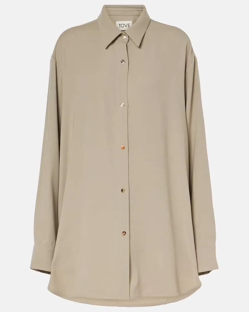 TOVE Camicia Rumer in misto lana Beige