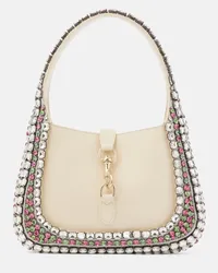 Gucci Borsa Gucci Jackie Small in pelle con cristalli Bianco