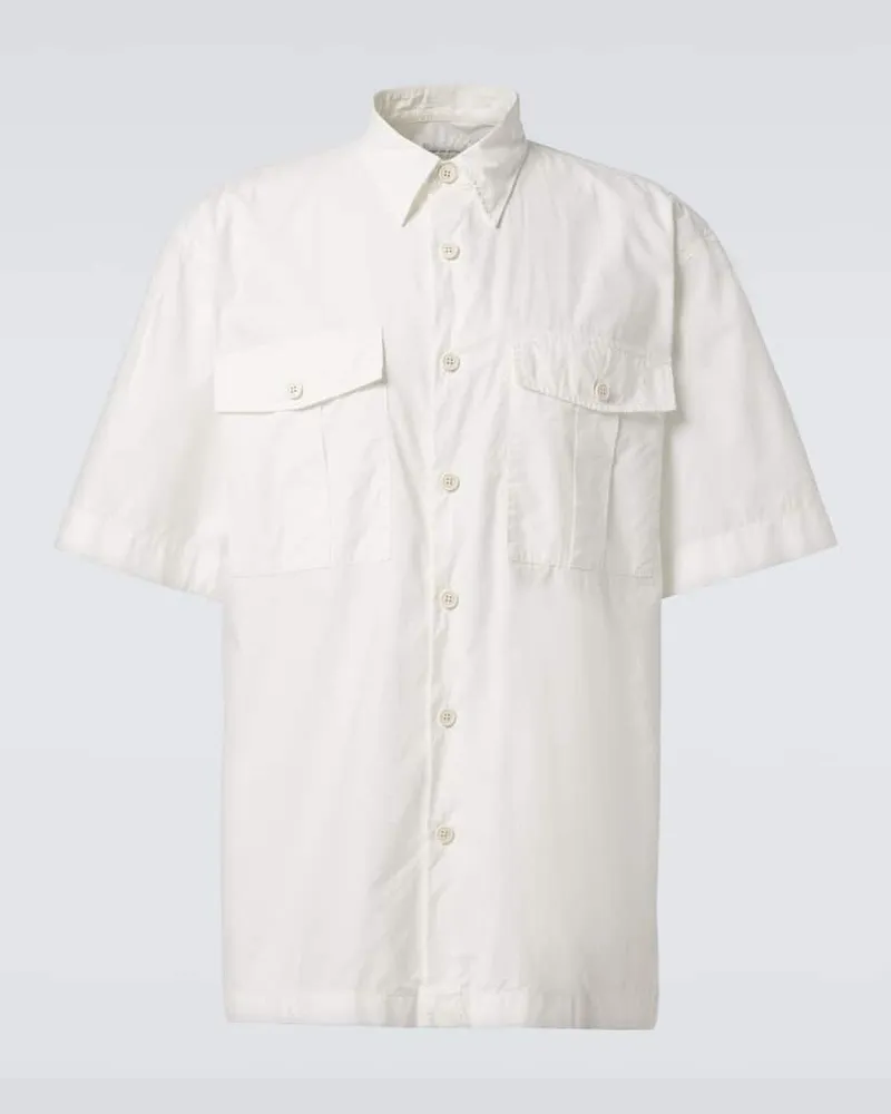 Dries van Noten Camicia in canvas di cotone Bianco