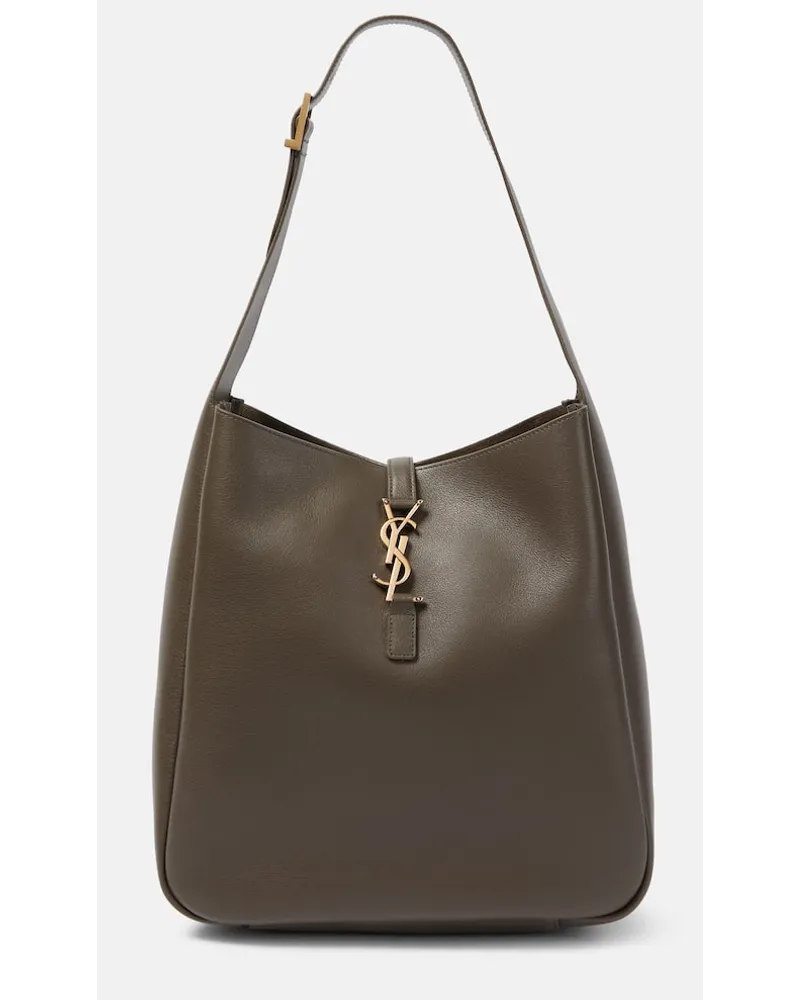 Saint Laurent Borsa a spalla Le 5 Ã  7 Large in pelle Grigio