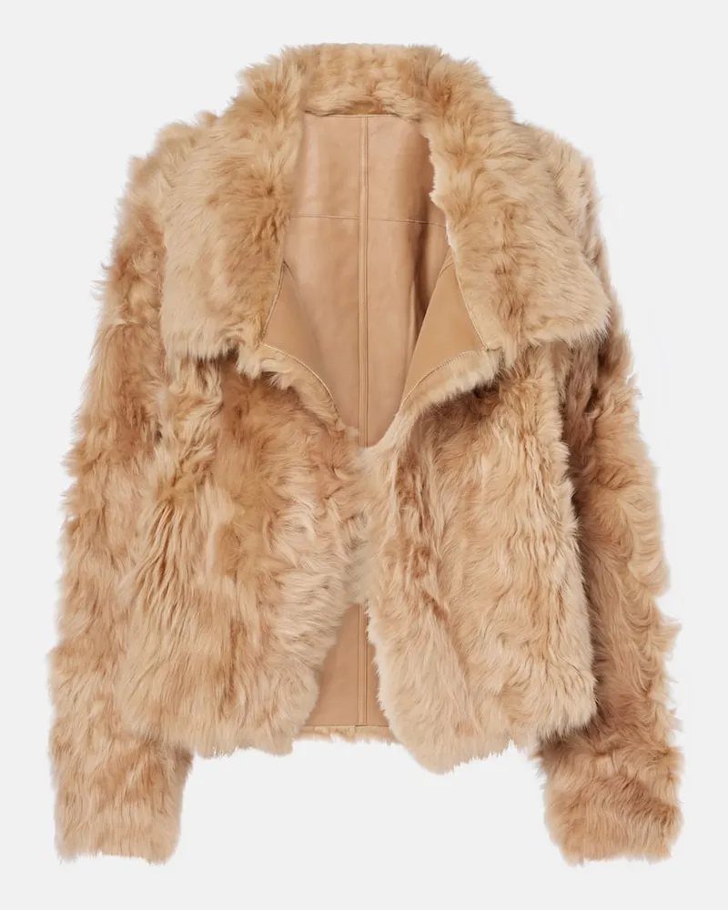 Yves Salomon Giacca in shearling Beige
