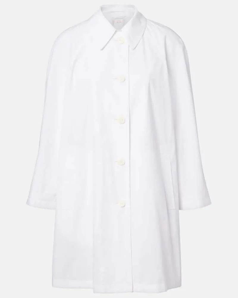 The Row Soprabito Hawkins in cotone Bianco