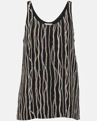 Chloé Chloé Tank top in seta con stampa Multicolore