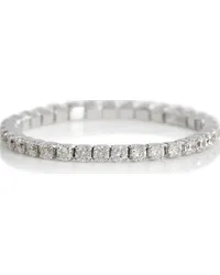 SHAY Anello Single Thread in oro bianco 18kt con diamanti Argento