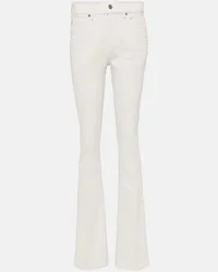 Tom Ford Jeans flared a vita alta Bianco