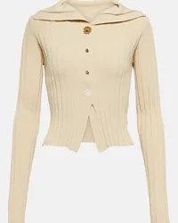 Jacquemus Cardigan Le Cardigan Bando in maglia Beige