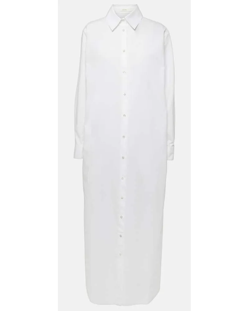 The Row Abito chemisier Izumi in popeline di cotone Bianco