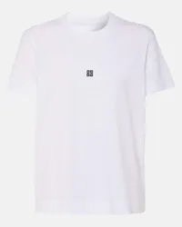 Givenchy T-shirt 4G in jersey di cotone Bianco