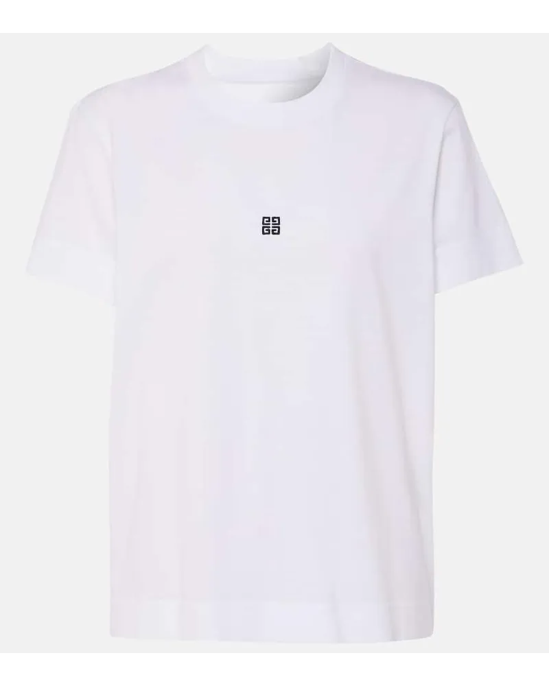 Givenchy T-shirt 4G in jersey di cotone Bianco