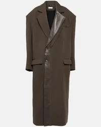 THE MANNEI Cappotto oversize Dundee in misto lana Marrone