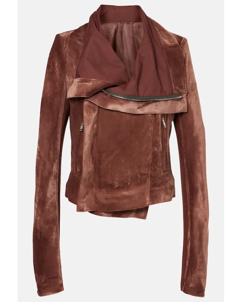 Rick Owens Giacca in velluto Marrone