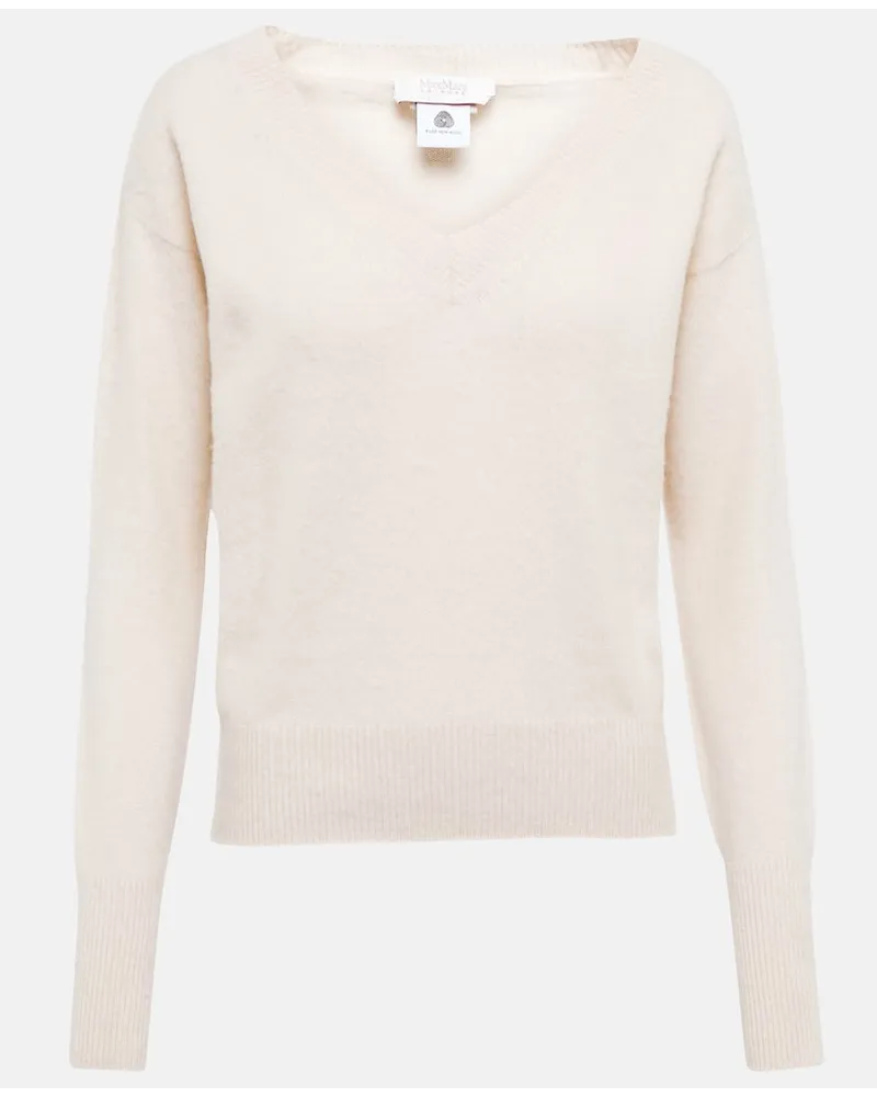 Max Mara Pullover Zebio in lana vergine Beige