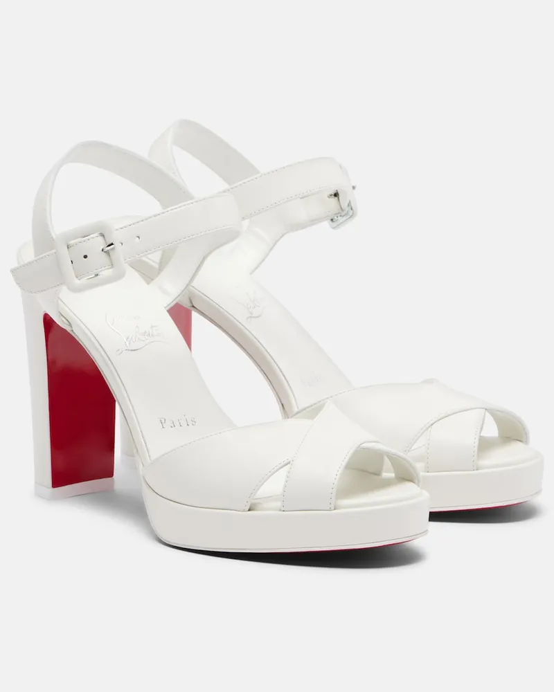 Christian Louboutin Sandali Cora in pelle Bianco