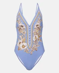 Zimmermann Costume intero Ottie Blu