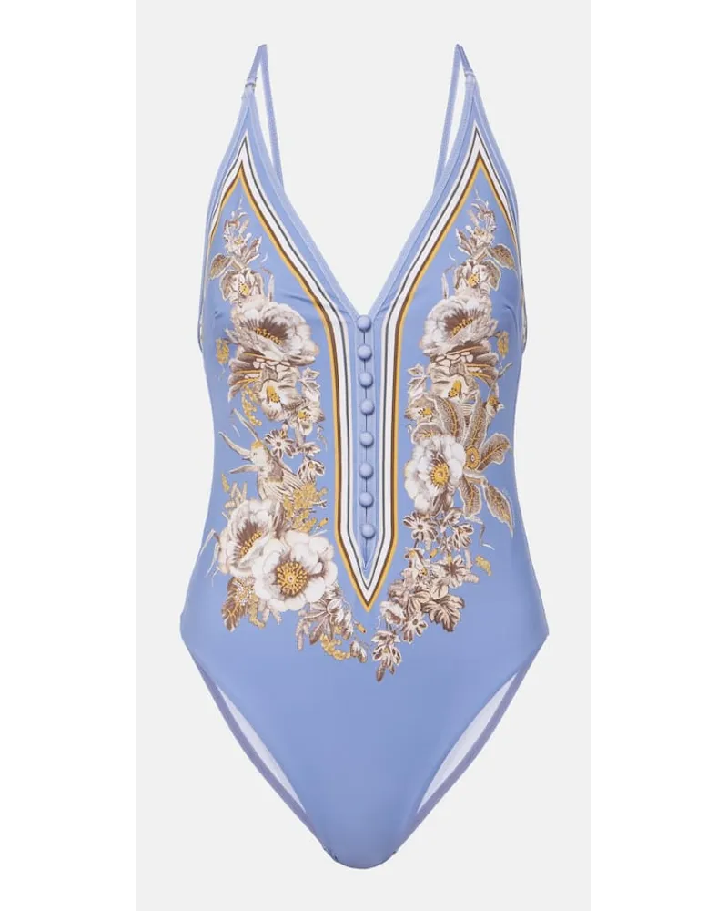 Zimmermann Costume intero Ottie Blu