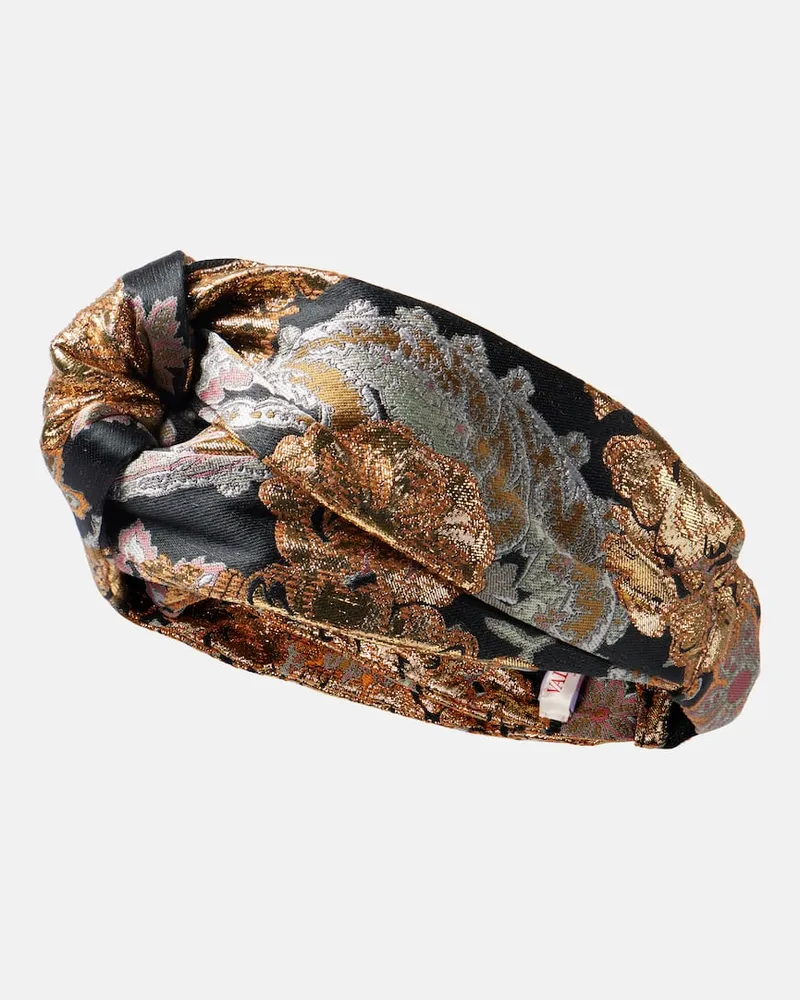 Valentino Garavani Fascia per capelli in lamÃ© jacquard Multicolore