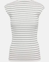 SPORTMAX Top Hans in cotone a righe Bianco