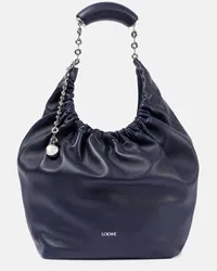 Loewe Borsa a spalla Squeeze Medium in pelle Blu