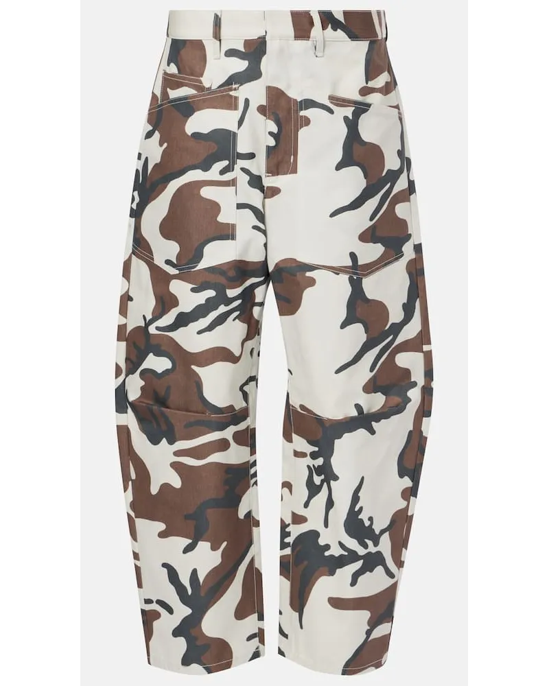 Nili Lotan Pantaloni cargo Shon in cotone Multicolore
