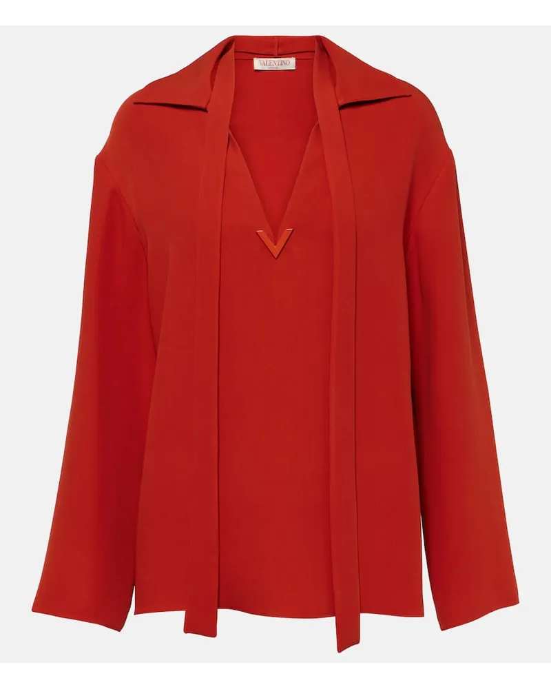 Valentino Garavani Blusa in seta Arancione