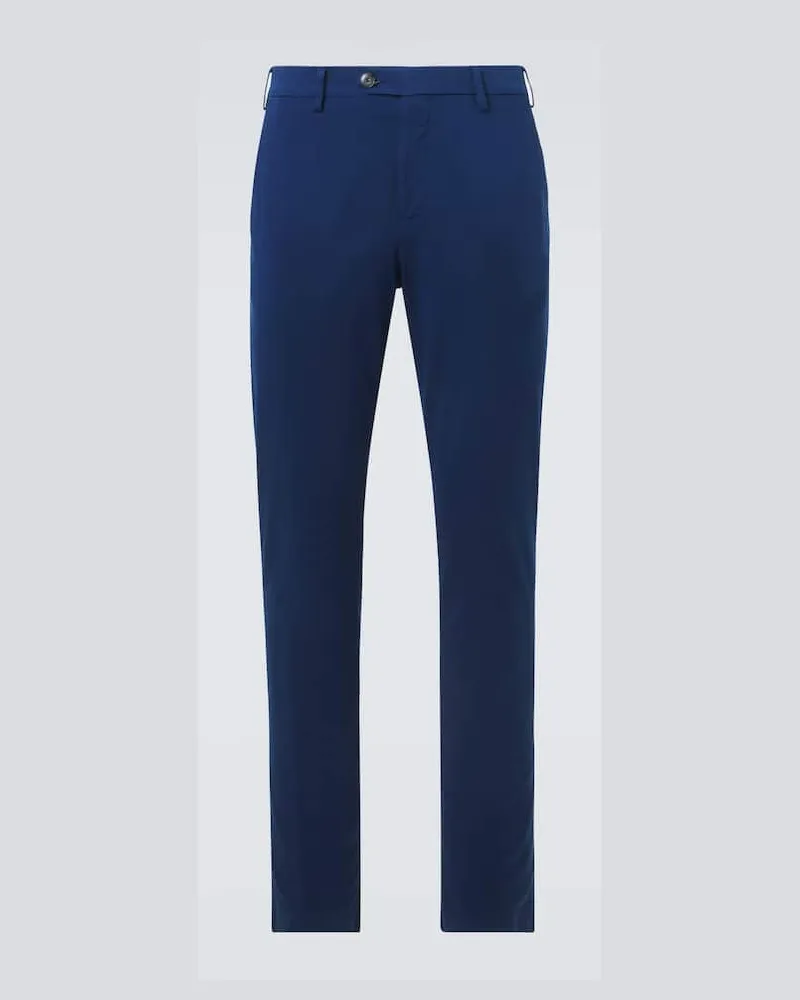Canali Pantaloni chino in cotone Blu