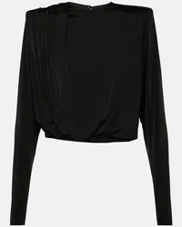 Alexandre Vauthier Top in jersey Nero