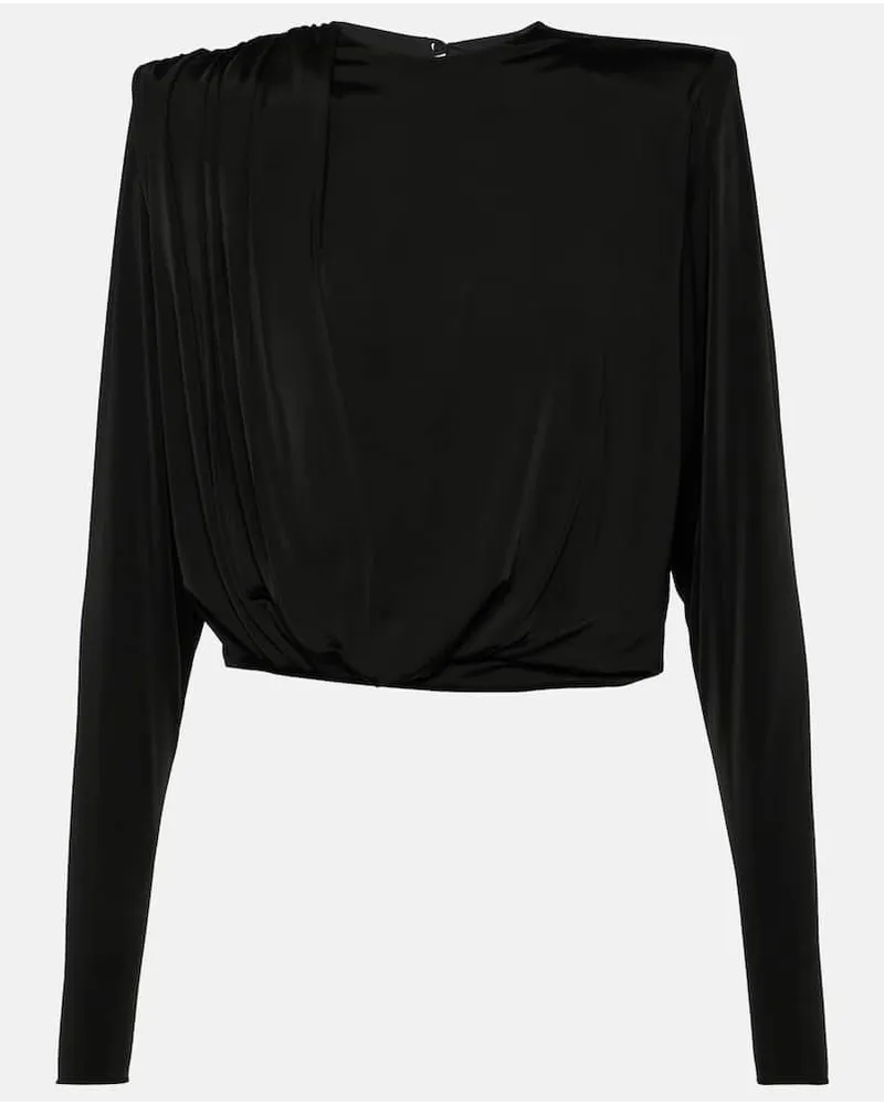 Alexandre Vauthier Top in jersey Nero