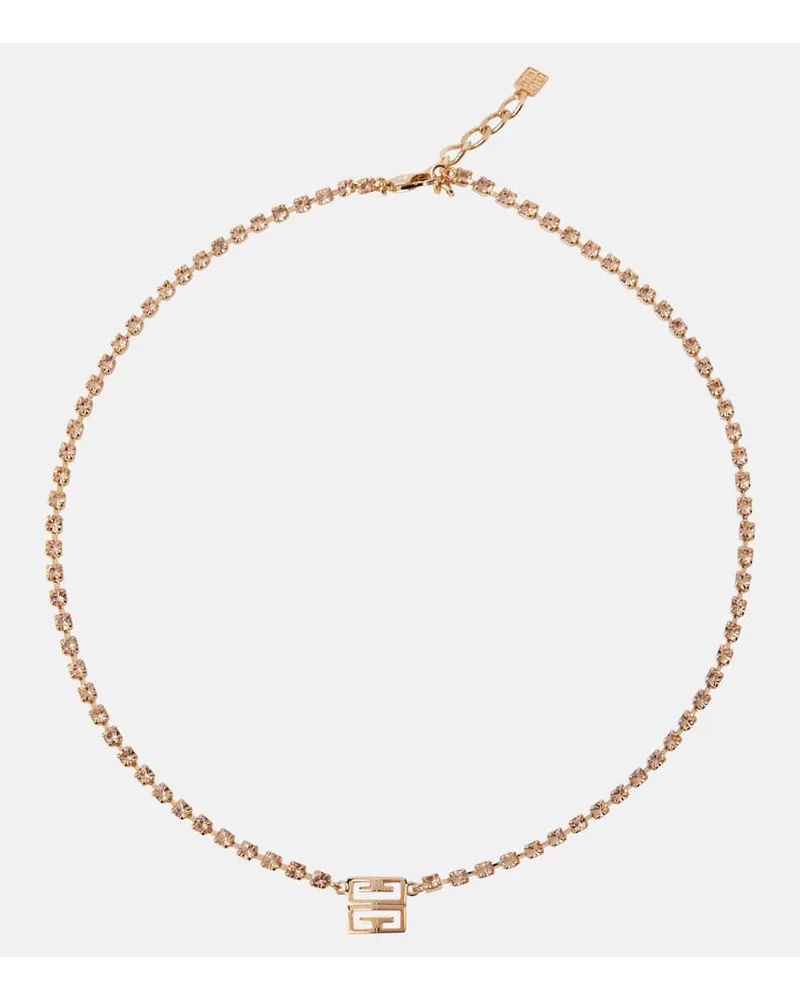 Givenchy Collana con cristalli 4G Rosa