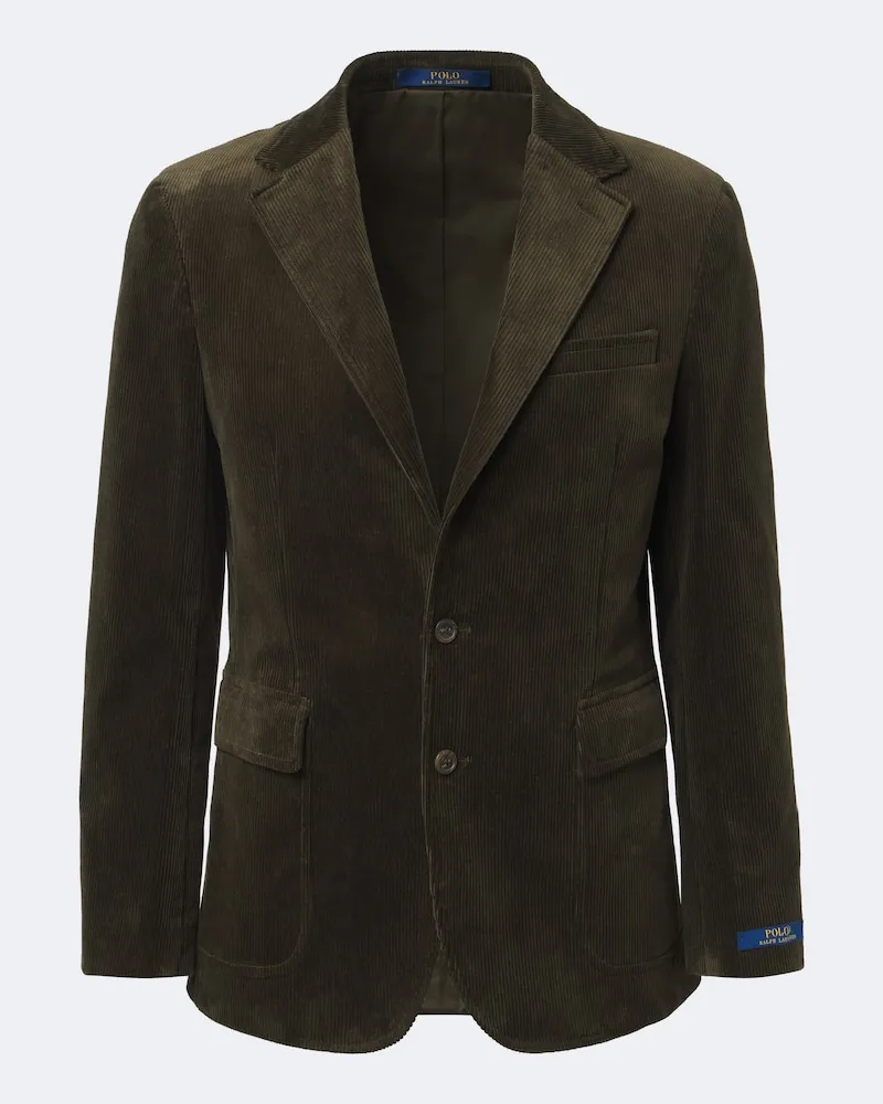 Ralph Lauren Blazer in velluto a coste di misto cotone Verde