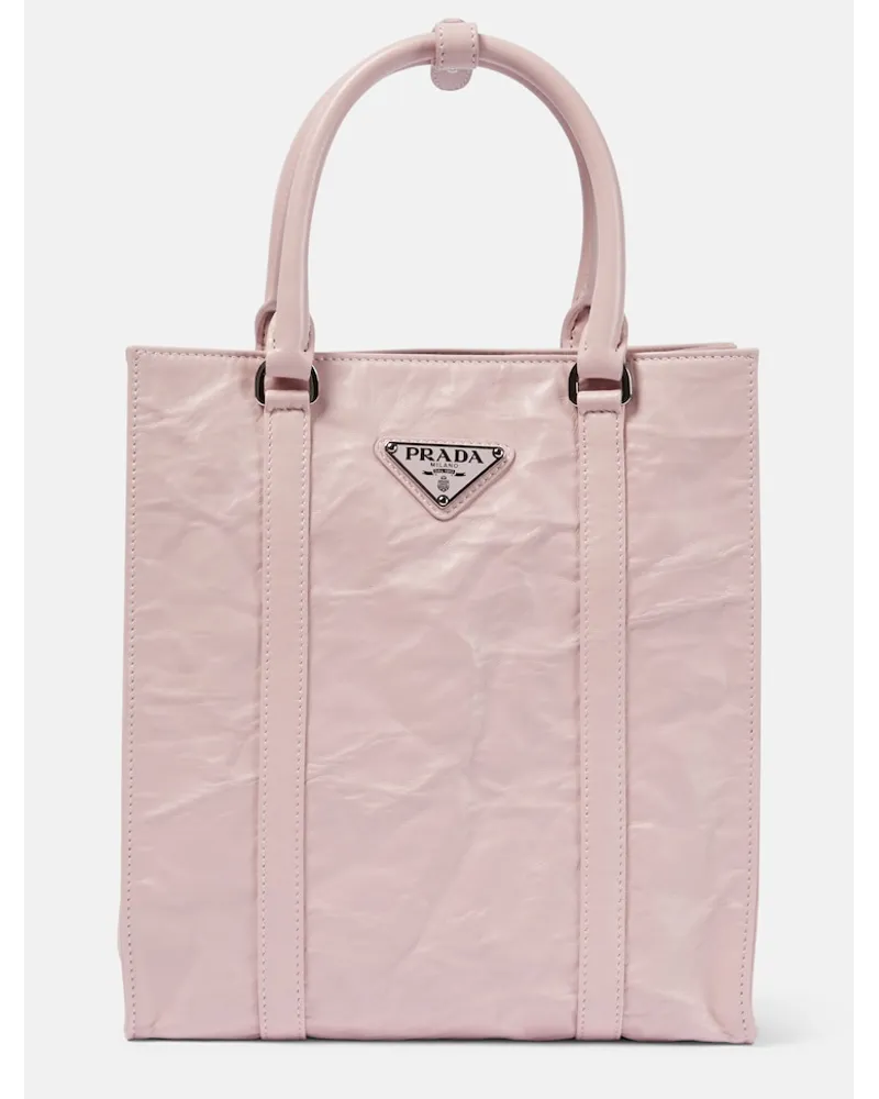 Prada Shopper Small in pelle Rosa