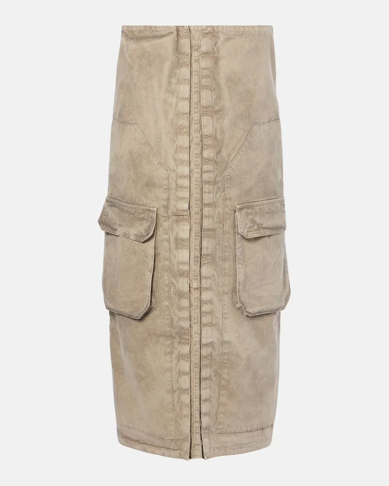 Y/PROJECT Gonna lunga in cotone Beige