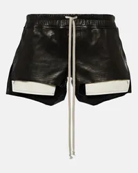 Rick Owens Shorts in pelle Nero