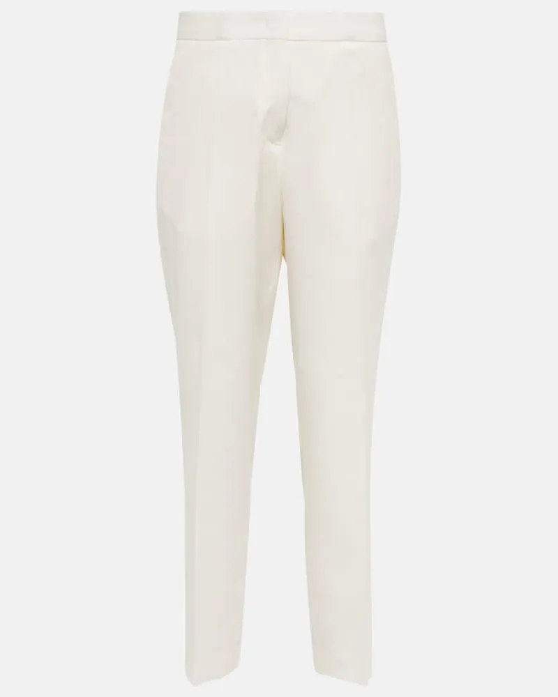 Jil Sander Pantaloni in lana Bianco