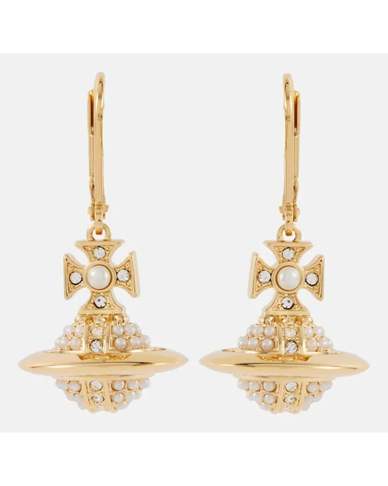 Vivienne Westwood Orecchini Luzia con perle bijoux Oro