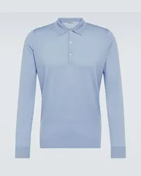 John Smedley Polo Cotswold in lana Blu