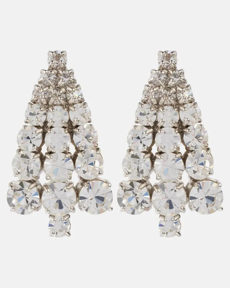 Jil Sander Orecchini con cristalli Argento