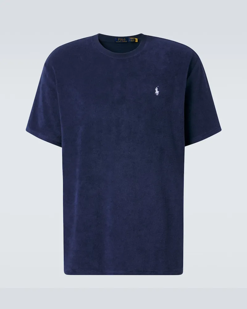 Ralph Lauren T-shirt in spugna di misto cotone Blu