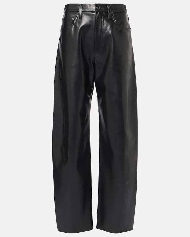 AGOLDE Jeans Luna a vita alta Nero