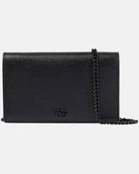 Gucci Clutch portafoglio in pelle GG Marmont Nero