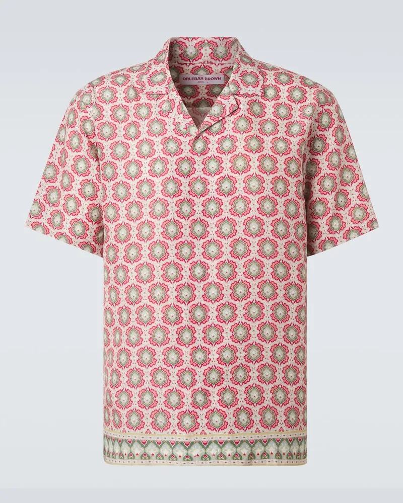 Orlebar Brown Camicia Maitan con stampa Multicolore