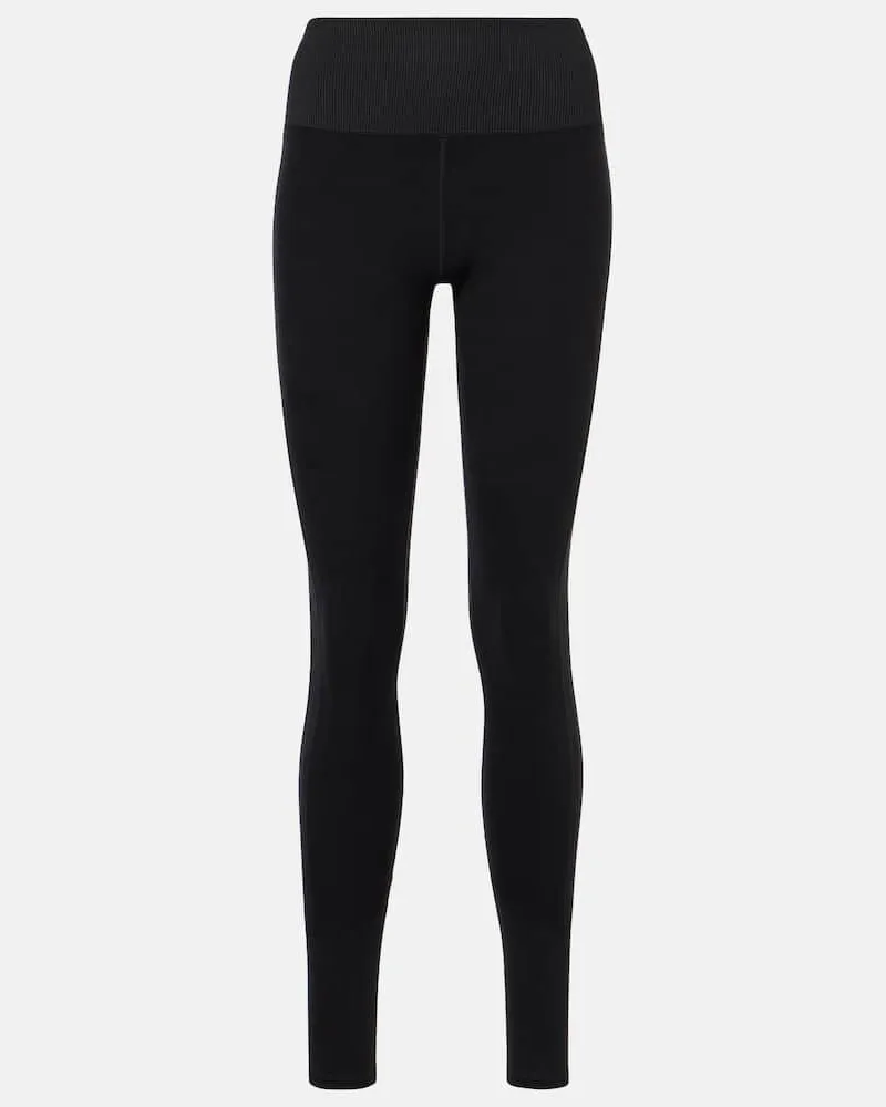 alo Leggings Alosoft Lounge a vita alta Nero