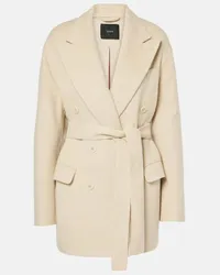 Joseph Blazer doppiopetto in lana e seta Beige