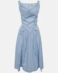 Vivienne Westwood Abito midi Sunday in cotone Blu