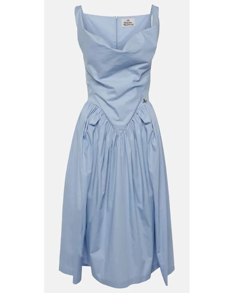 Vivienne Westwood Abito midi Sunday in cotone Blu