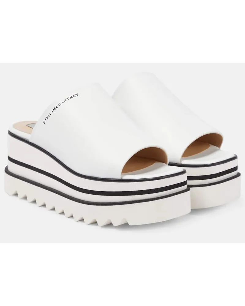 Stella McCartney Sandali Sneak-Elyse con platform Bianco
