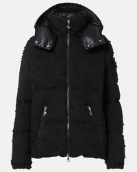 Moncler Piumino Fourmines in tweed Nero