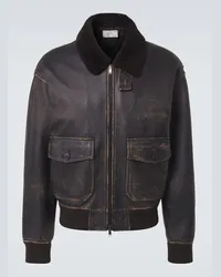 The Row Bomber Hendrix in shearling Nero