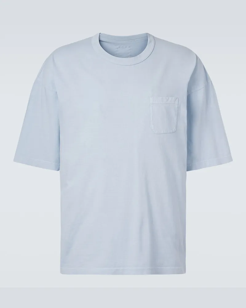 Visvim T-shirt oversize Mondo in jersey di cotone Blu