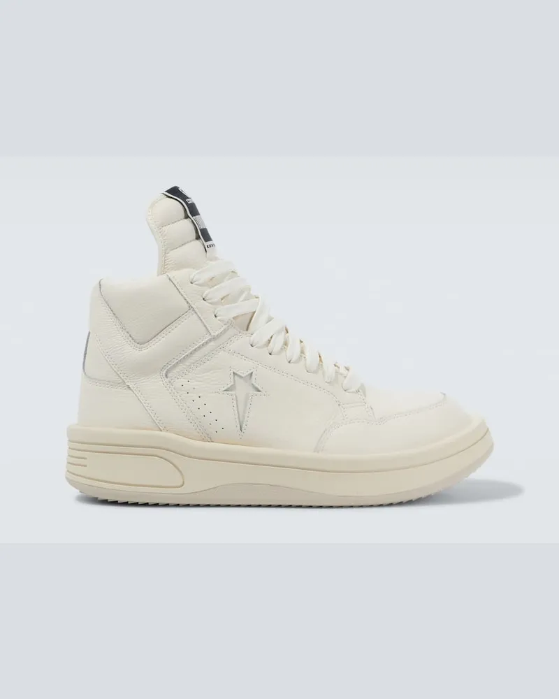 Rick Owens x Converse - Sneakers Turbowpn in pelle Bianco