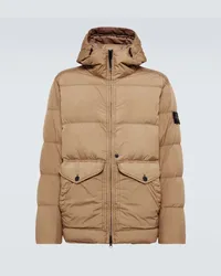 Stone Island Piumino Compass trapuntato Beige